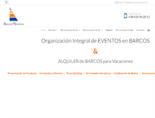 Tablet Screenshot of barcosyeventos.com